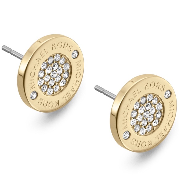 michael kors gold studs